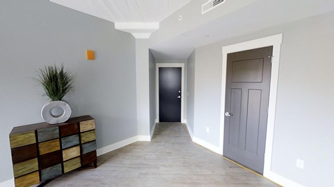 Floor plan for 1 bed, 1 bath, 840 sqft